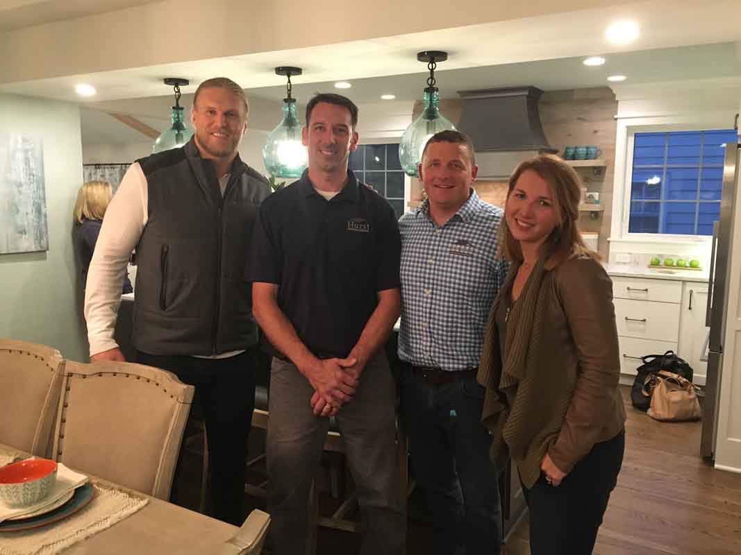 NFL football player Clay Matthews working with Hurst design and consturction team to remodel his brother's home in Rocky River Ohio 